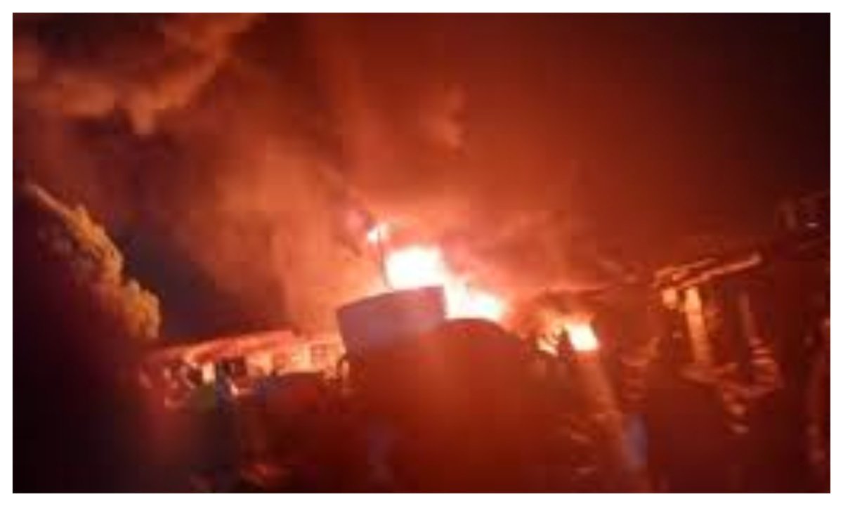 BREAKING: Night fire guts major timber market in Calabar 